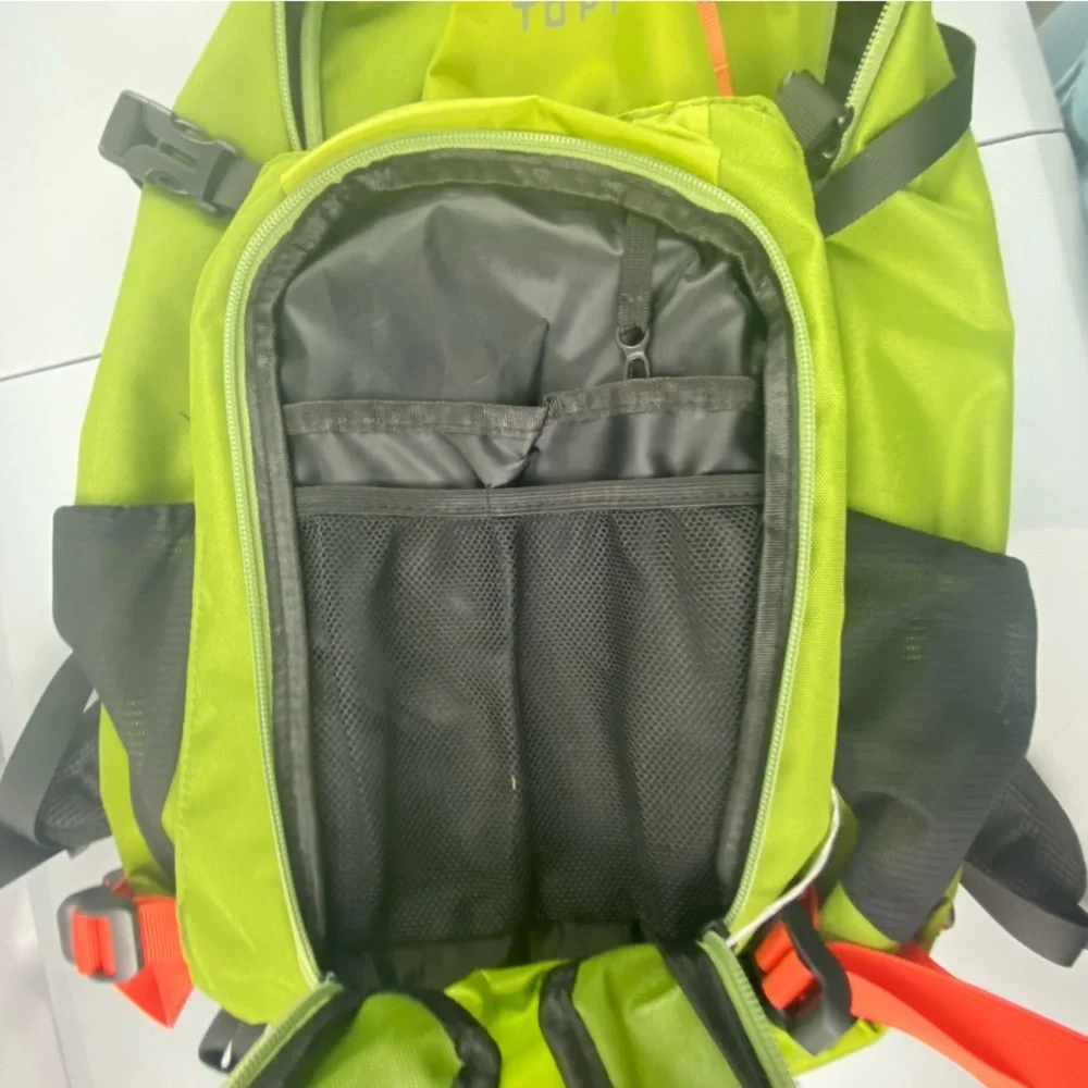 TOPI Outdoor Adventure Green Multi-Compartment Rugged Hiking Backpack Bag